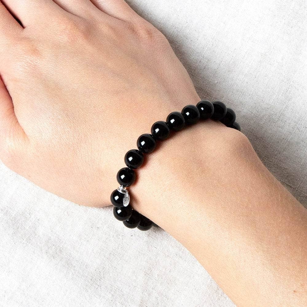 StudioSession-17408-1 Black Tourmaline Energy Bracelet 8mm - Image 2