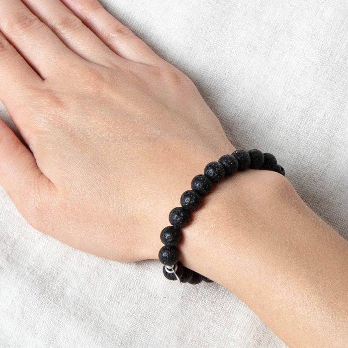 Lava Stone Energy Bracelet 8mm - Image 3