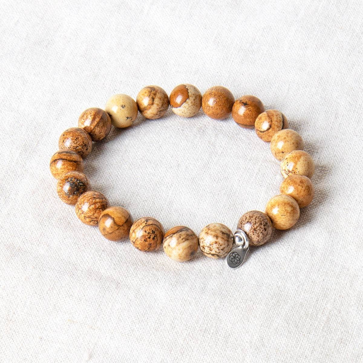StudioSession-17478-1 Picture Jasper Energy Bracelet 8mm - Image 4