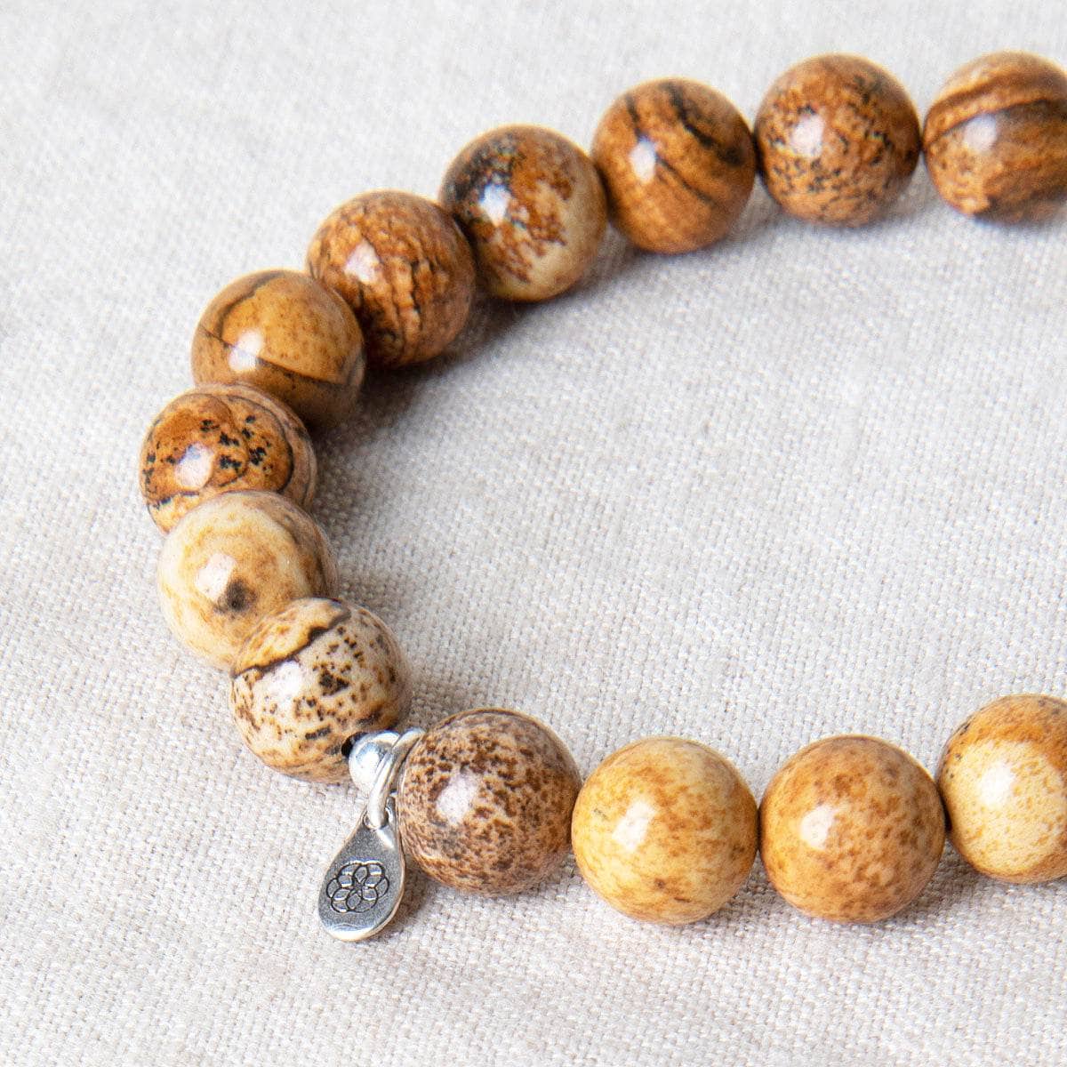 StudioSession-17485-1 Picture Jasper Energy Bracelet 8mm - Image 5