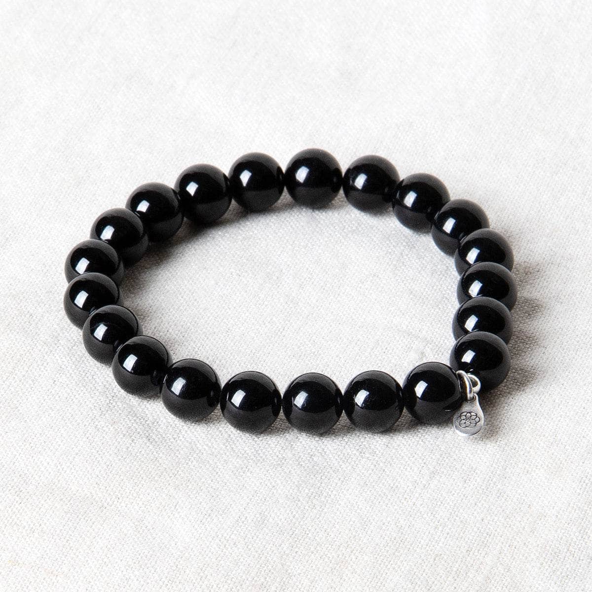 StudioSession-17515-1 Black Tourmaline Energy Bracelet 8mm - Image 1