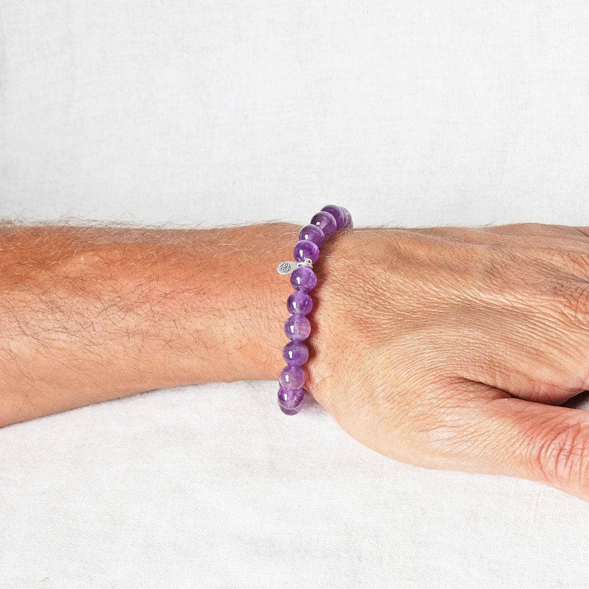 StudioSession-18145-1 Amethyst Energy Bracelet 8mm - Image 3