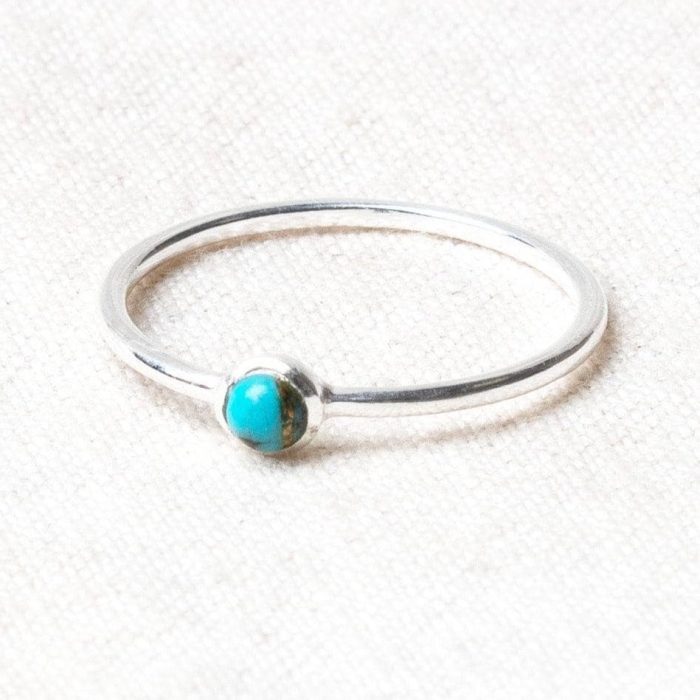 Natural Genuine Turquoise Silver or Gold Ring - Image 7