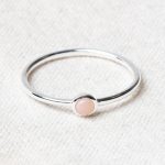 Pink Opal Silver or Gold Ring - Image 2