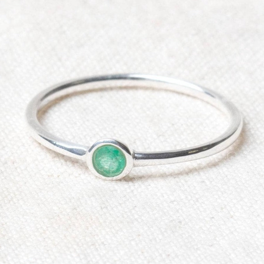 StudioSession-19207-1 Green Jade Silver or Gold Ring - Image 2