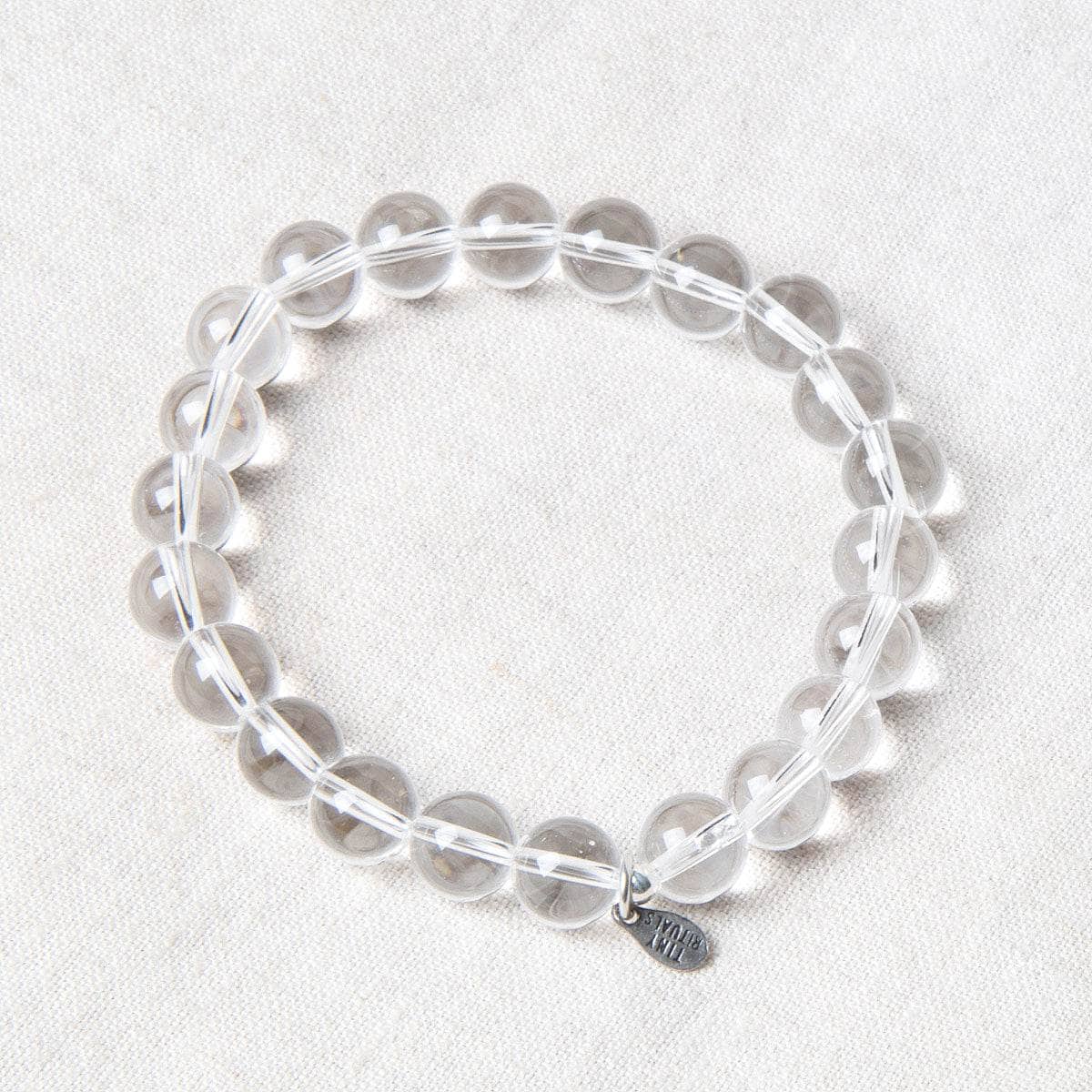 StudioSession-19894-1 Clear Quartz Energy Bracelet 8mm - Image 4