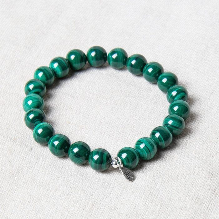 Genuine Real Malachite Energy Bracelet 8mm - Image 1