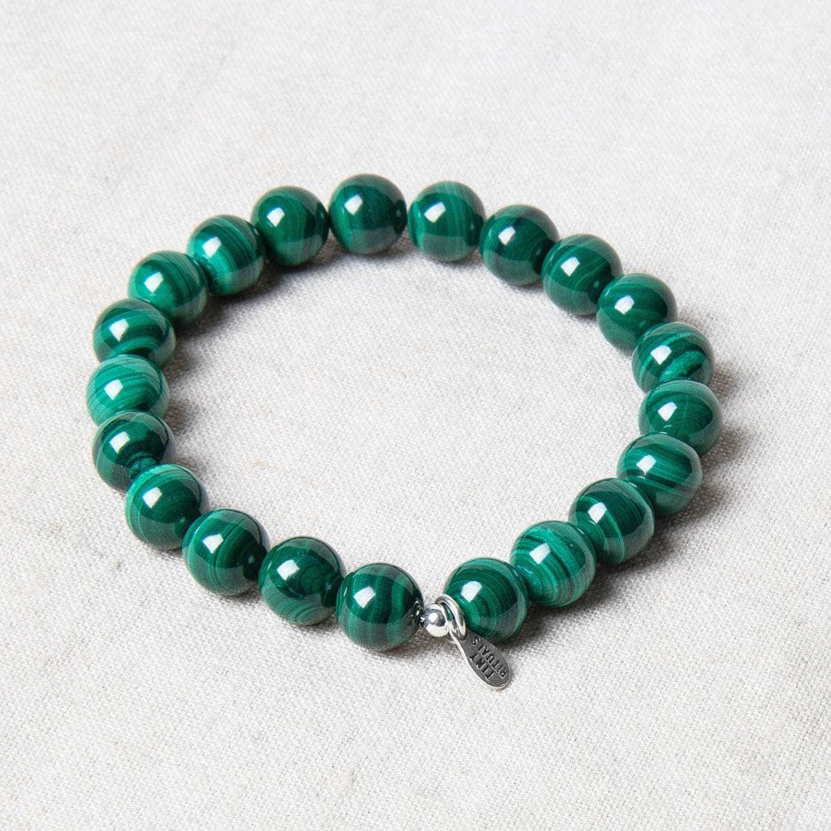 StudioSession-19897-1 Genuine Real Malachite Energy Bracelet 8mm - Image 1