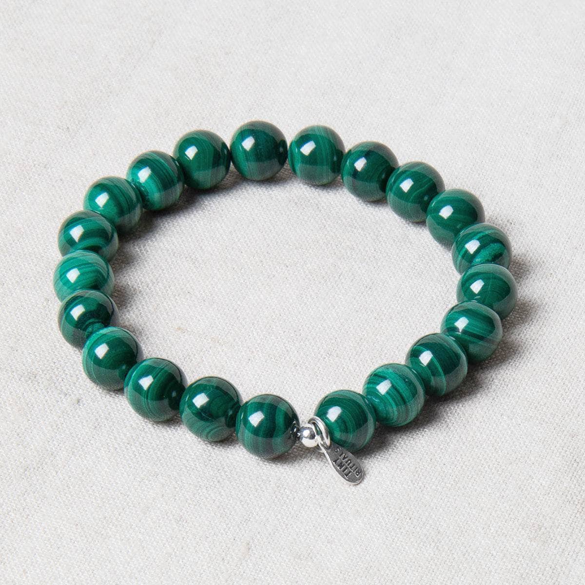 StudioSession-19898-1 Genuine Real Malachite Energy Bracelet 8mm - Image 5