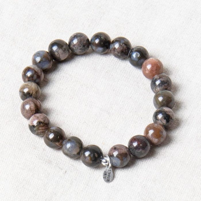 Blue Llanite Opal Energy Bracelet 8mm - Image 1