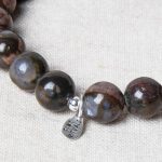 Blue Llanite Opal Energy Bracelet 8mm - Image 4