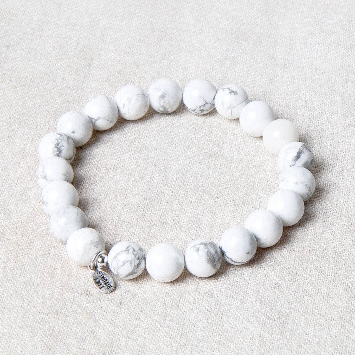 StudioSession-19916-1 Howlite Energy Bracelet 8mm - Image 1