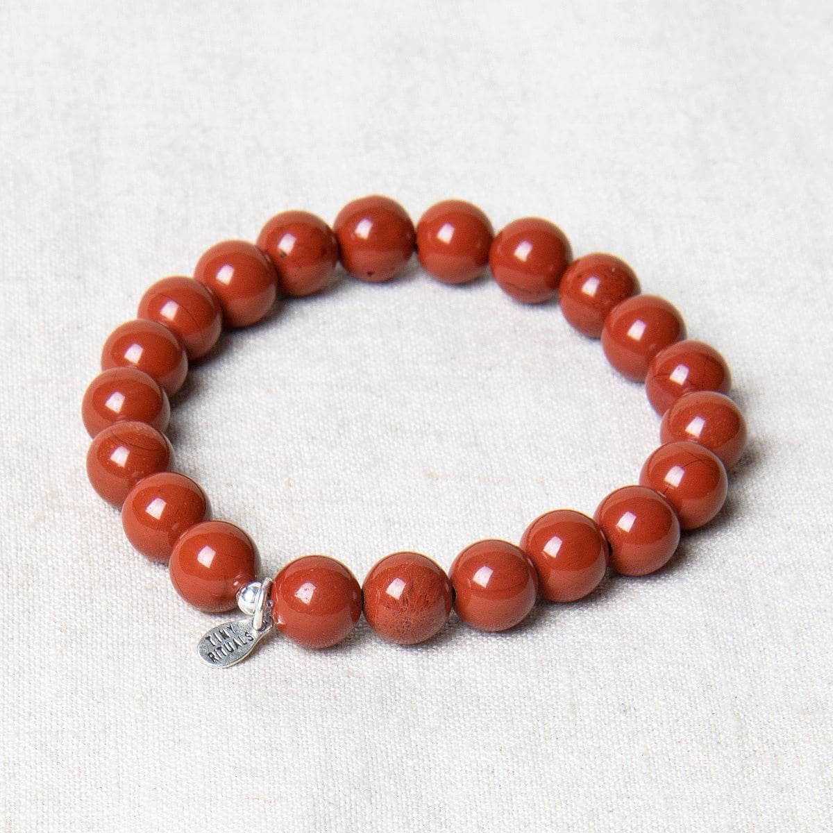 StudioSession-19931-1 Red Jasper Energy Bracelet 8mm - Image 1