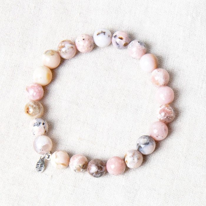 Peruvian Pink Opal Energy Bracelet 8mm - Image 6