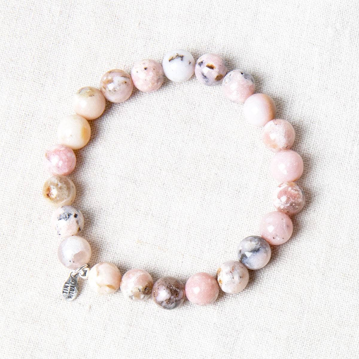 StudioSession-19947-1 Peruvian Pink Opal Energy Bracelet 8mm - Image 6