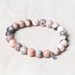 Pink Zebra Jasper Energy Bracelet 8mm - Image 5