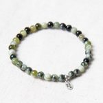 Natural Vine Flower Xiuyu Jade Energy Bracelet - Image 5