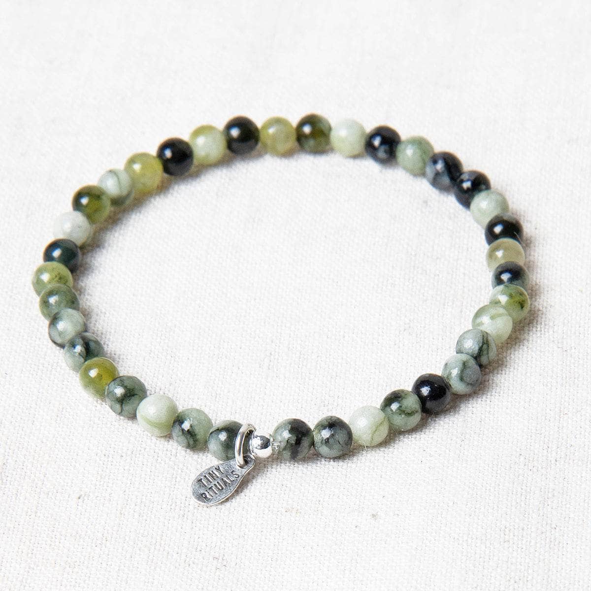 StudioSession-20053-1 Natural Vine Flower Xiuyu Jade Energy Bracelet - Image 1
