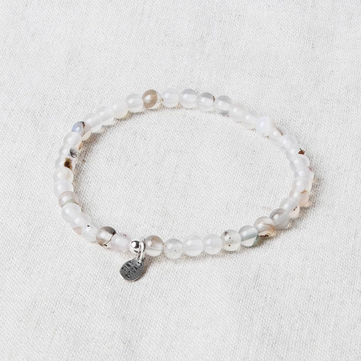 StudioSession-20437-1 Natural Black Flower Moss Agate Energy Bracelet - Image 5