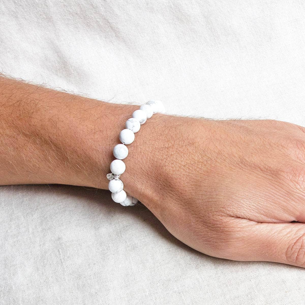 StudioSession-20635-1 Howlite Energy Bracelet 8mm - Image 4