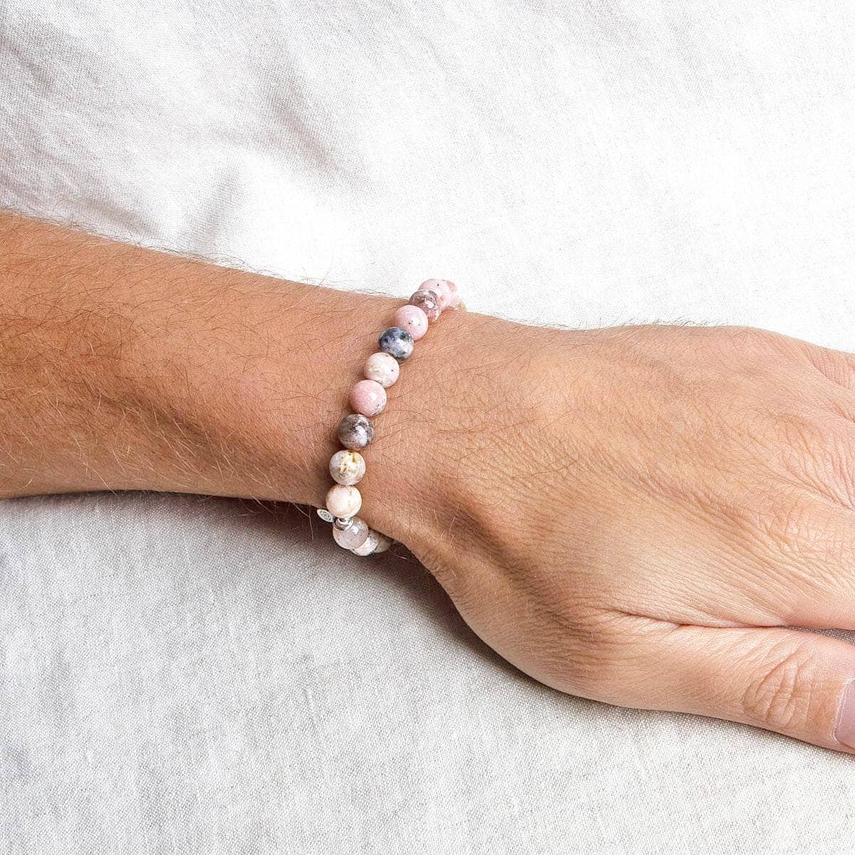 StudioSession-20657-1 Peruvian Pink Opal Energy Bracelet 8mm - Image 4