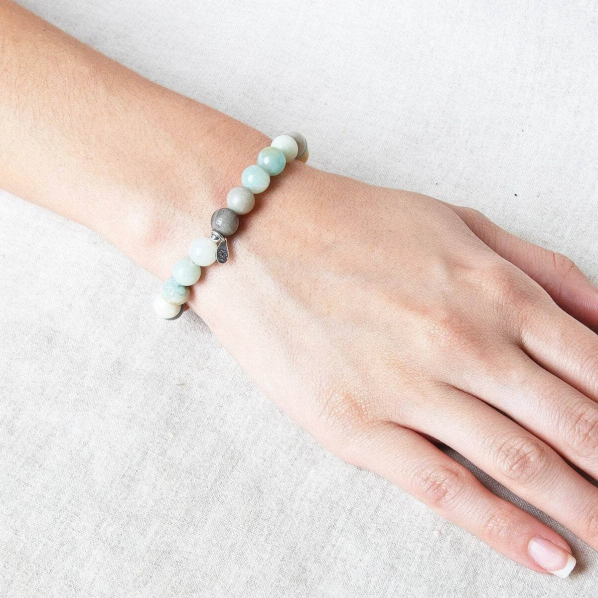 StudioSession-20722-1 Multi-Amazonite Energy Bracelet 8mm - Image 2