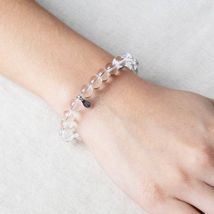 StudioSession-20744-1 Clear Quartz Energy Bracelet 8mm - Image 2