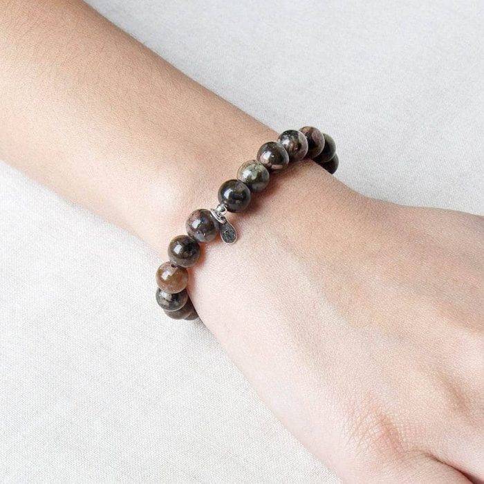 Blue Llanite Opal Energy Bracelet 8mm - Image 2