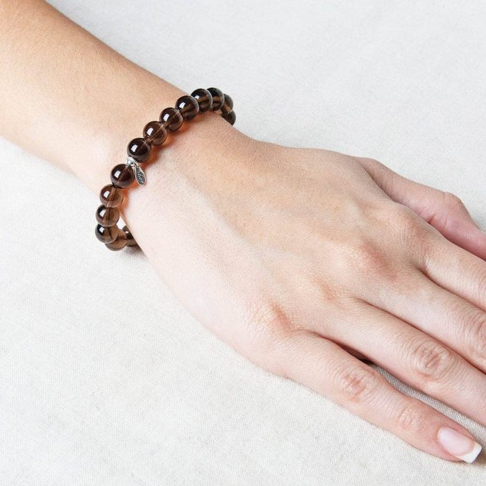 Smoky Quartz Energy Bracelet 8mm - Image 2