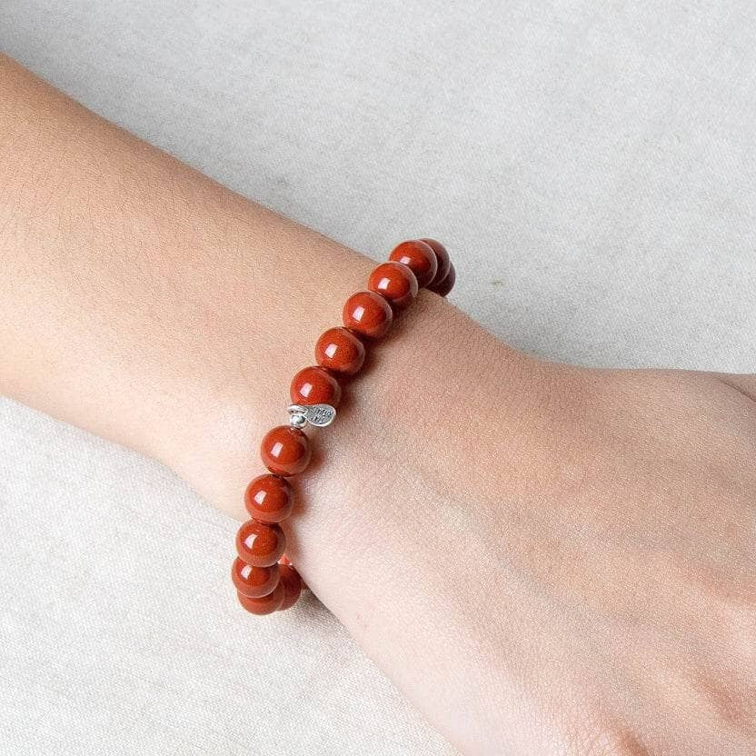 StudioSession-20771-1 Red Jasper Energy Bracelet 8mm - Image 2