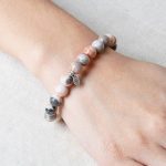 Pink Zebra Jasper Energy Bracelet 8mm - Image 2