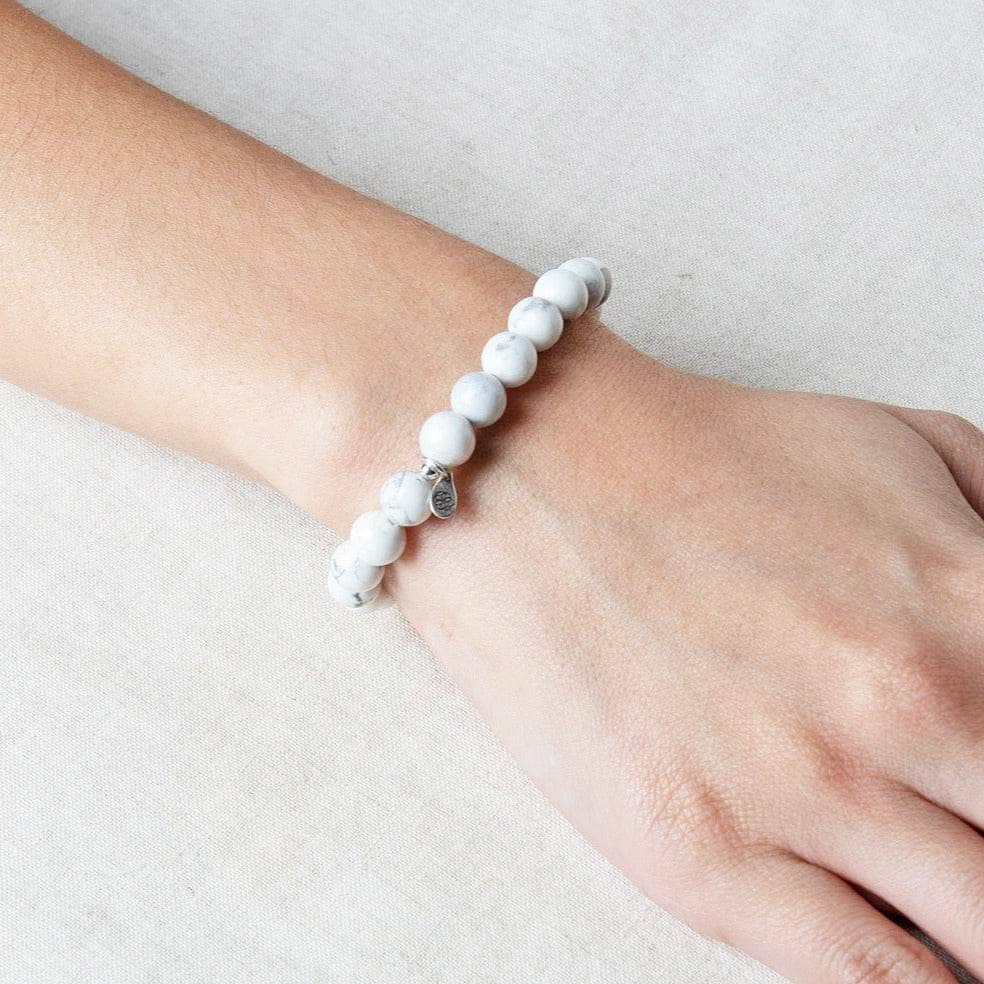 StudioSession-20784-1 Howlite Energy Bracelet 8mm - Image 2