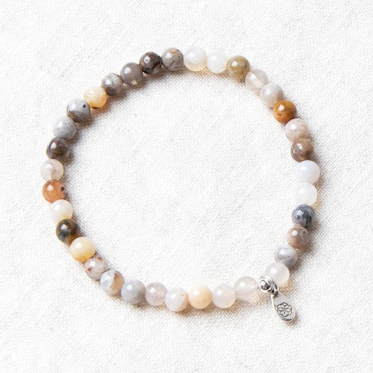 StudioSession-23691-1 Bamboo Leaf Agate Energy Bracelet - Image 1