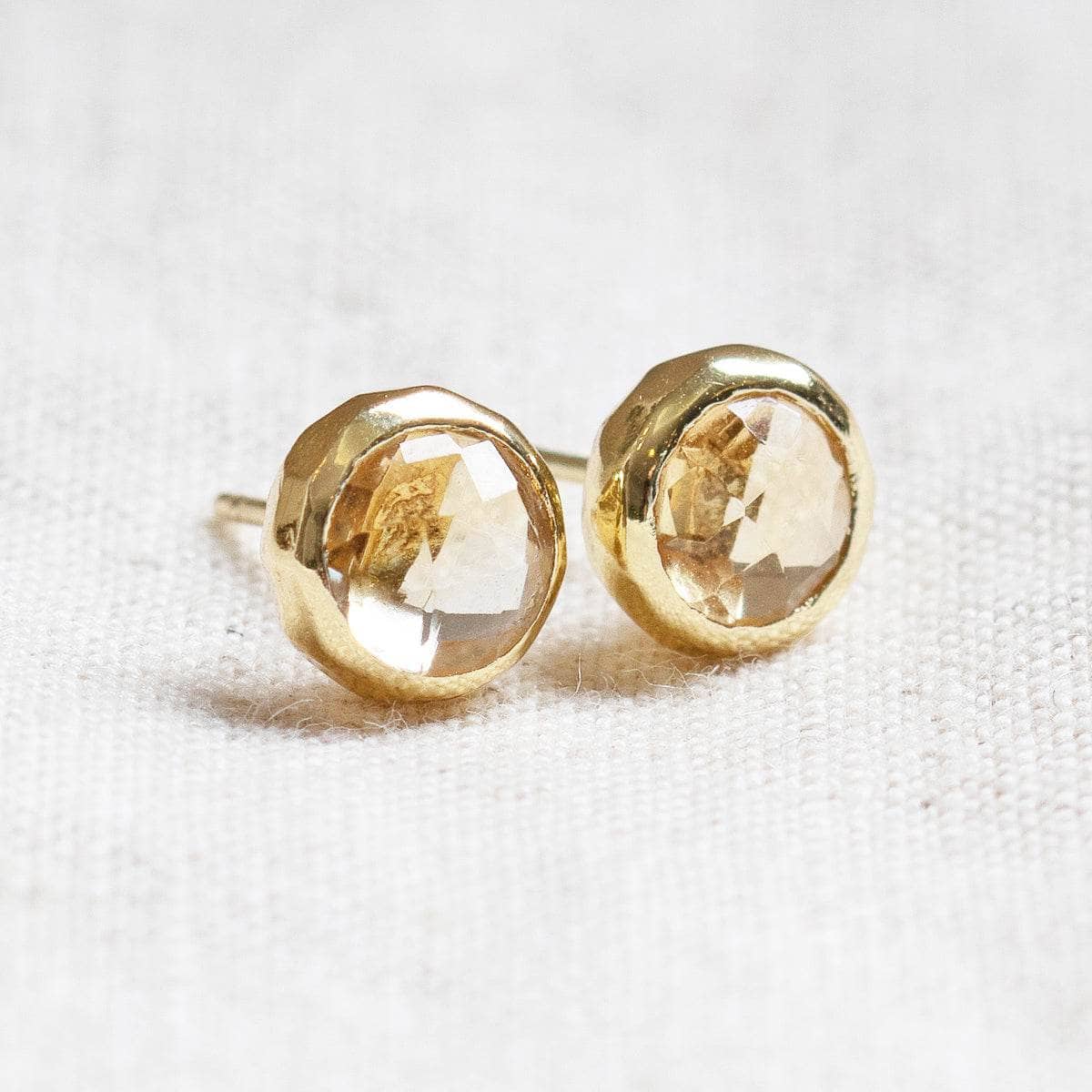 StudioSession-25295-3 Citrine Silver or Gold Stud Earrings - Image 8