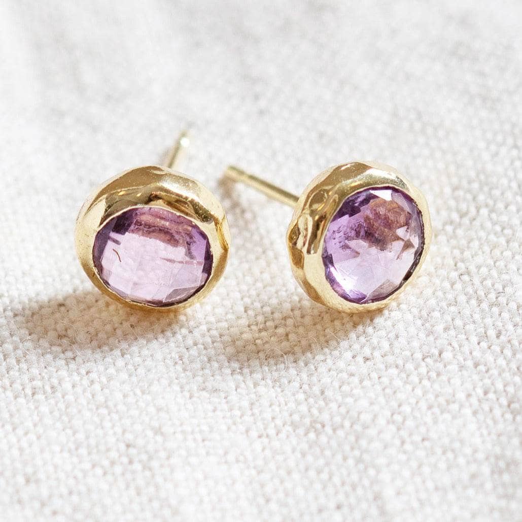StudioSession-25381-3 Amethyst Silver or Gold Stud Earring - Image 4