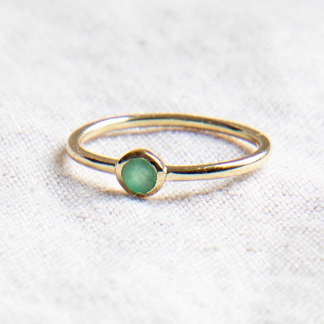 StudioSession-25605-3 Emerald Silver or Gold  Ring - Image 3