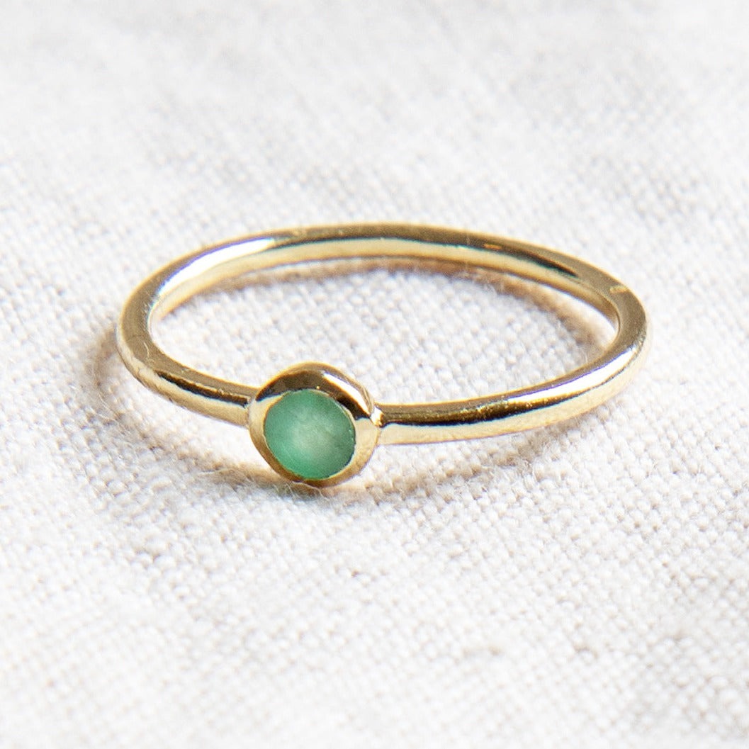 StudioSession-25608-3 Emerald Silver or Gold  Ring - Image 1