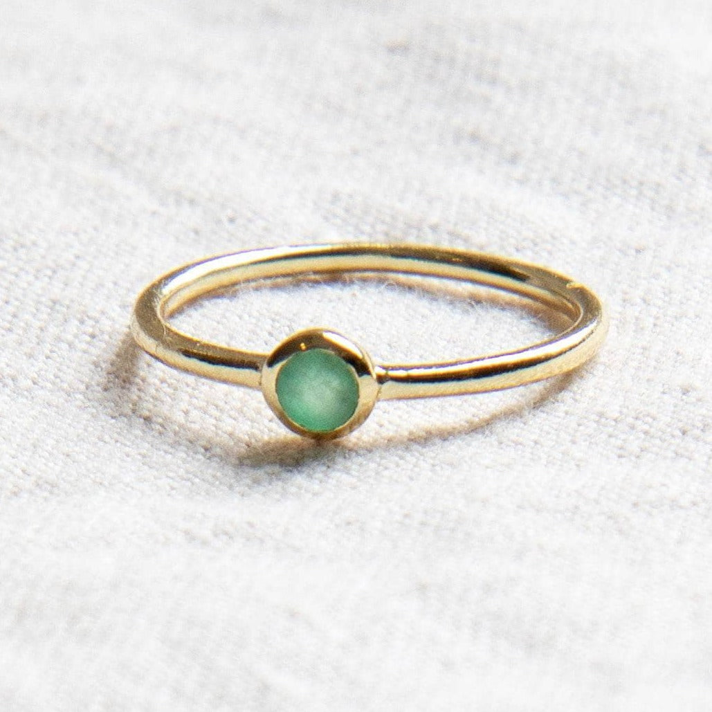 StudioSession-25615-3 Emerald Silver or Gold  Ring - Image 4