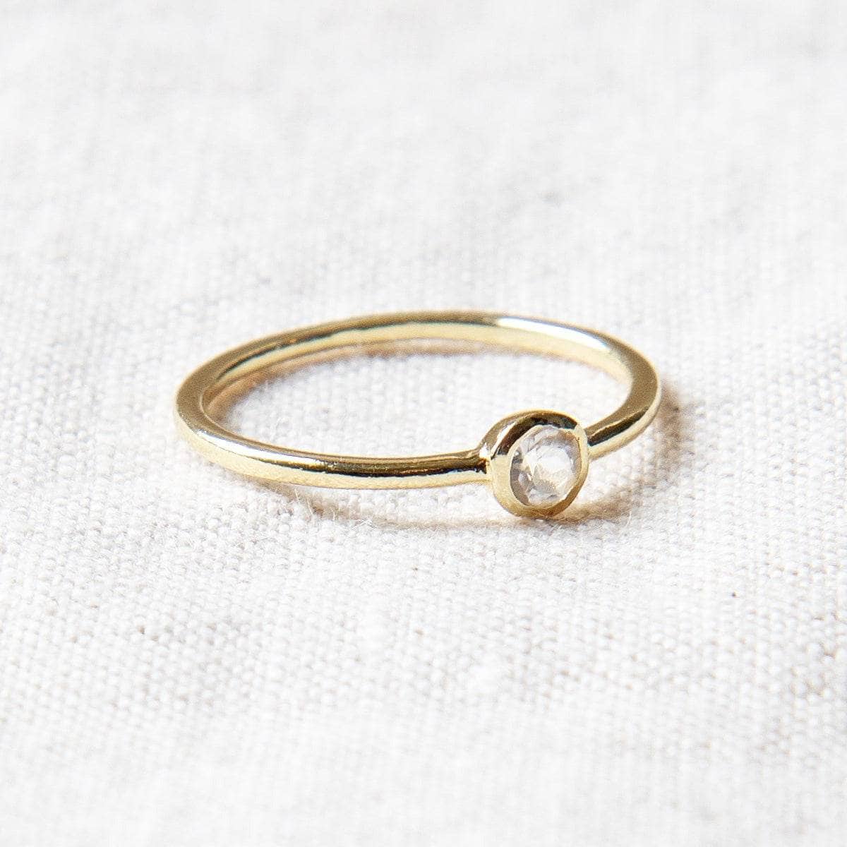 StudioSession-25622-3 Herkimer Diamond Silver or Gold Ring - Image 3