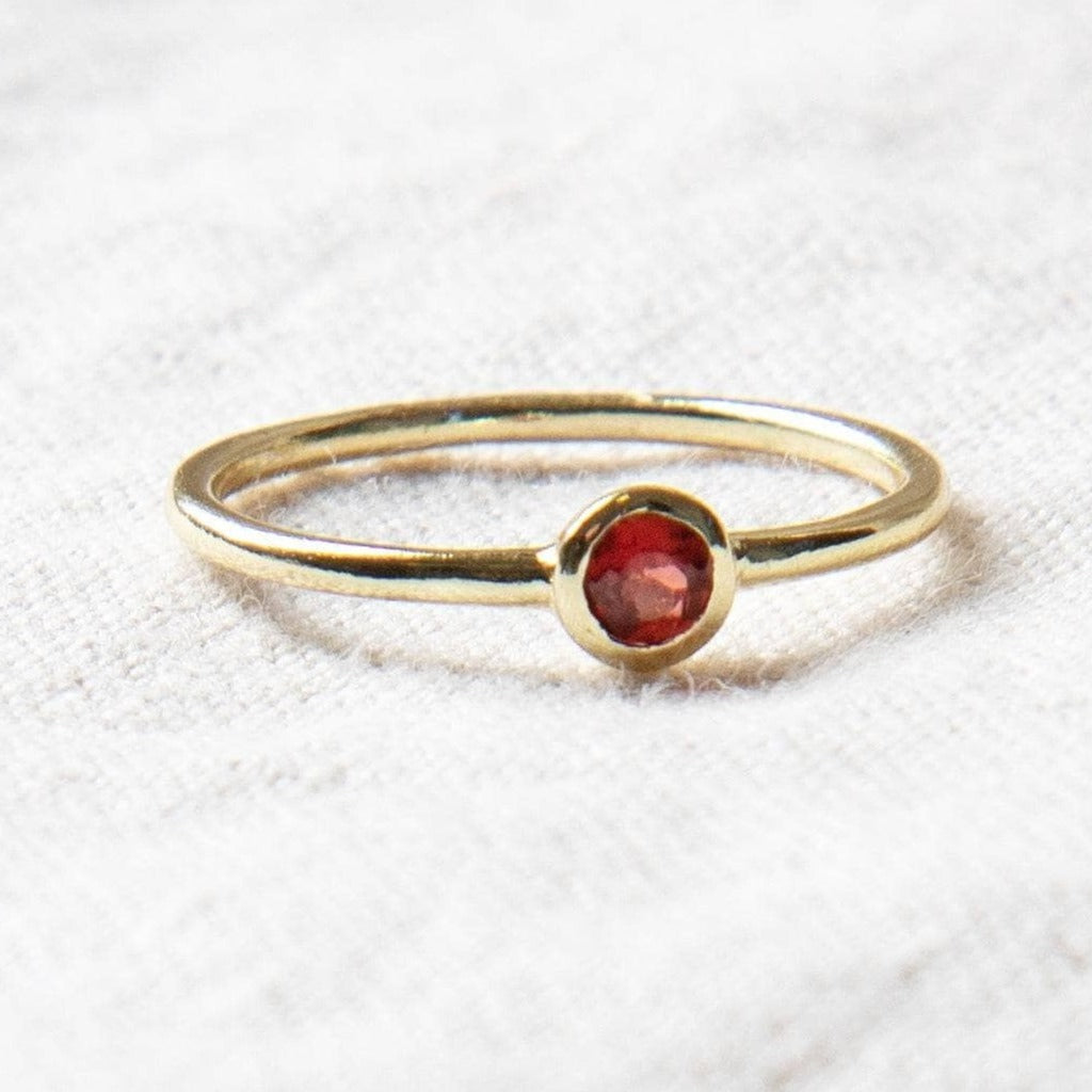 StudioSession-25635-3 Garnet Silver or Gold Ring - Image 6