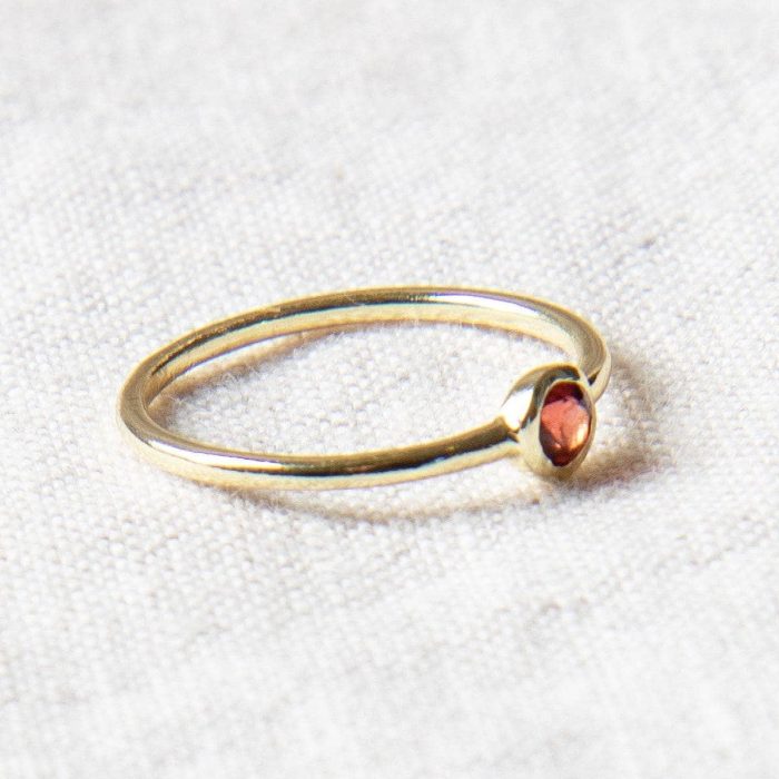Garnet Silver or Gold Ring - Image 7