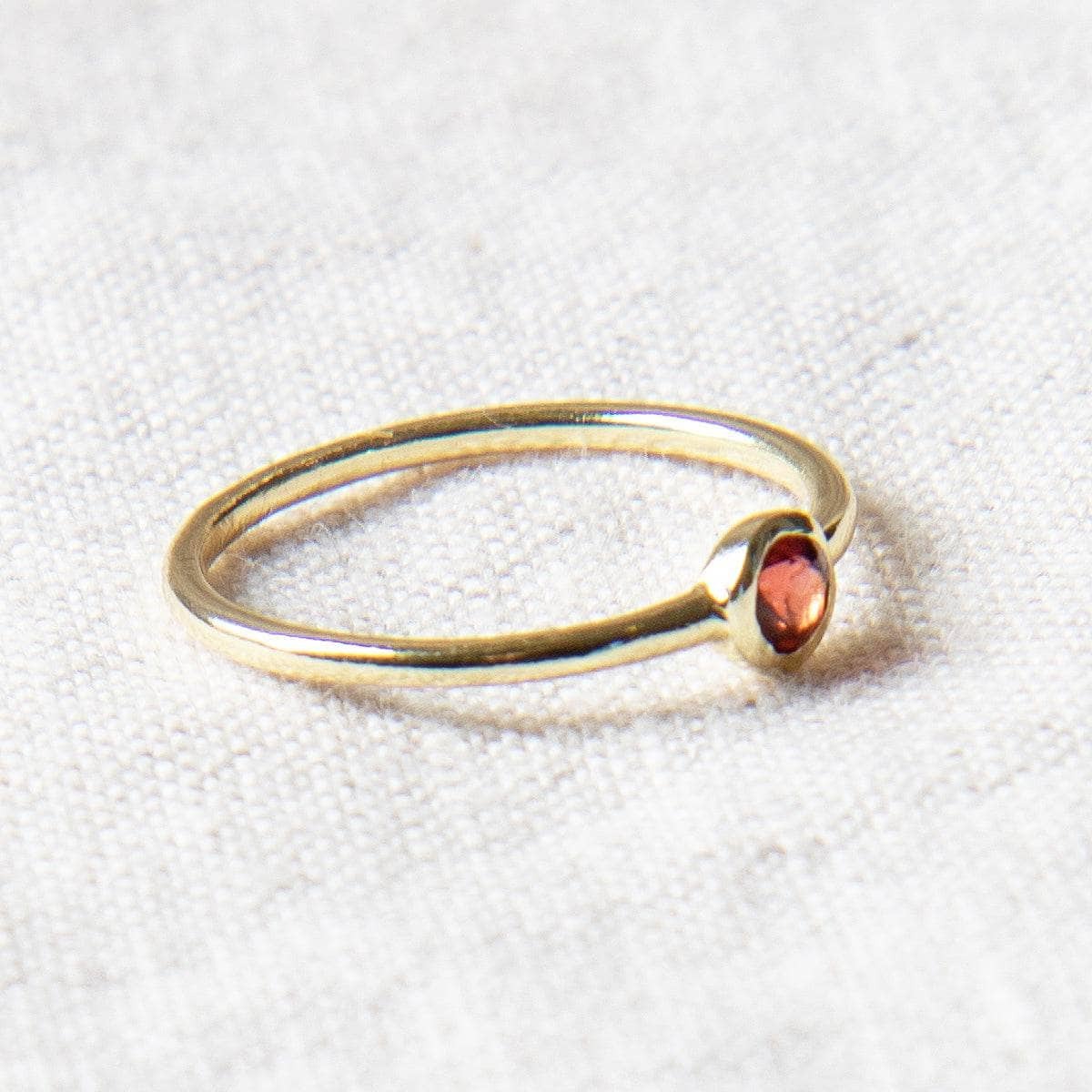 StudioSession-25641-3 Garnet Silver or Gold Ring - Image 7