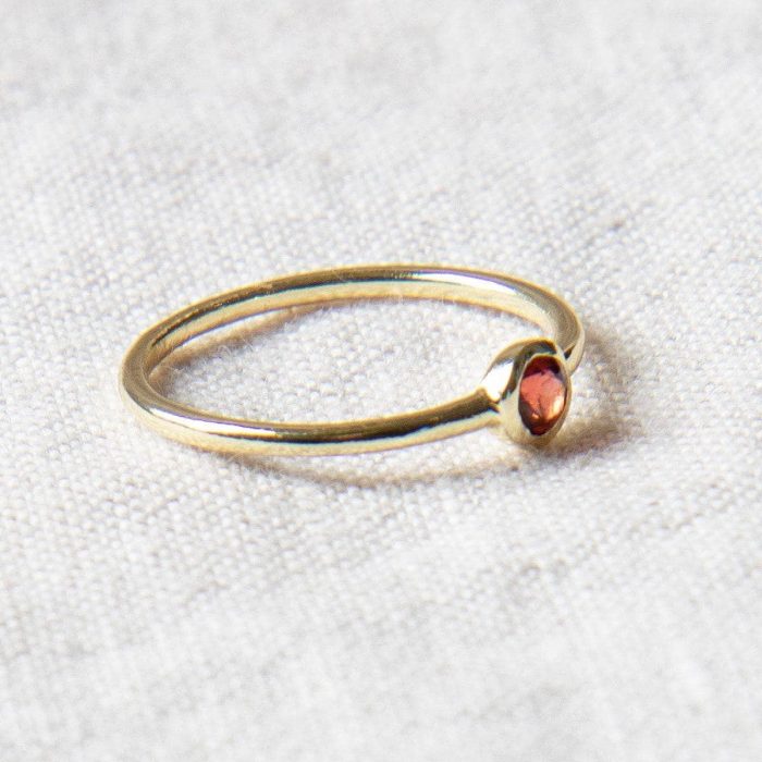 Garnet Silver or Gold Ring - Image 9
