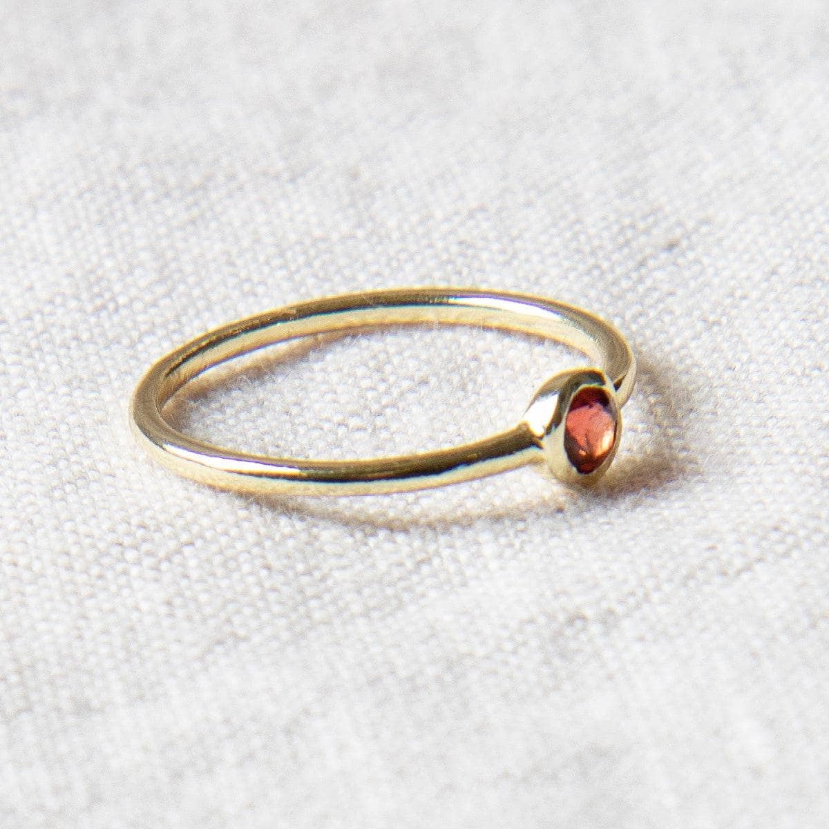 StudioSession-25642-3 Garnet Silver or Gold Ring - Image 9