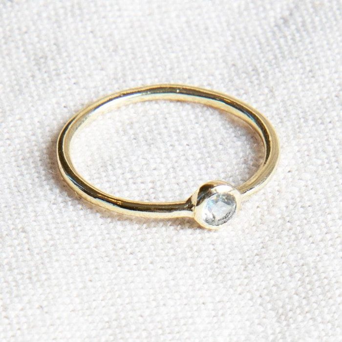 Blue Topaz Silver or Gold  Ring - Image 6