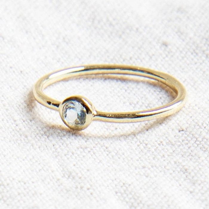 Blue Topaz Silver or Gold  Ring - Image 5