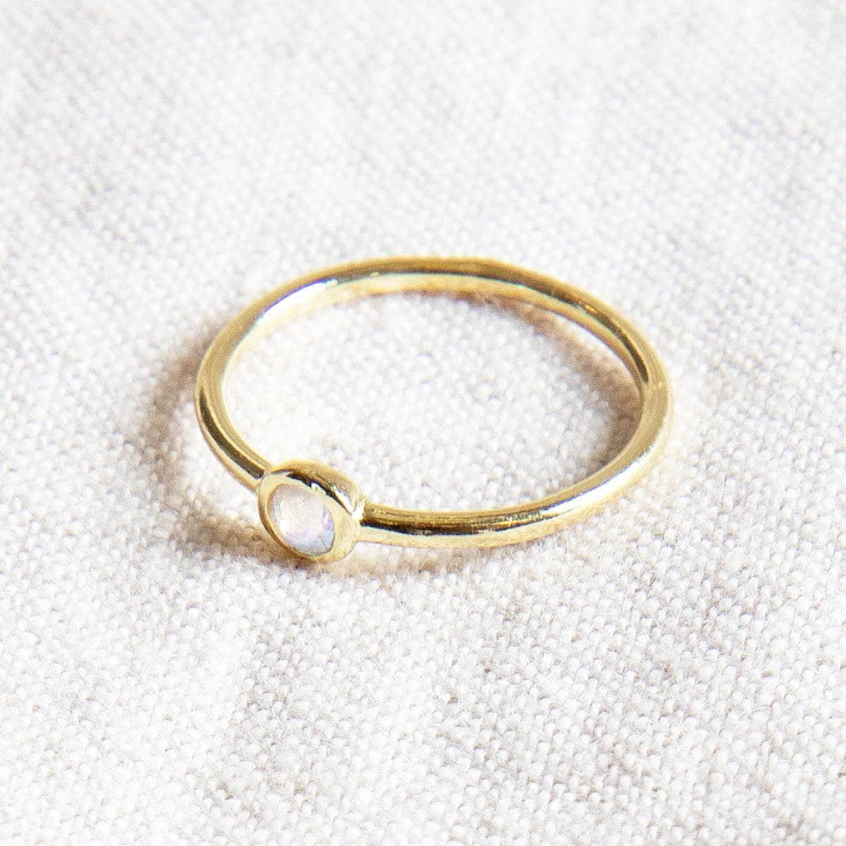 StudioSession-25690-3 Rainbow Moonstone Silver, Gold or Rose Gold Ring - Image 2