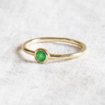 Green Jade Silver or Gold Ring - Image 7