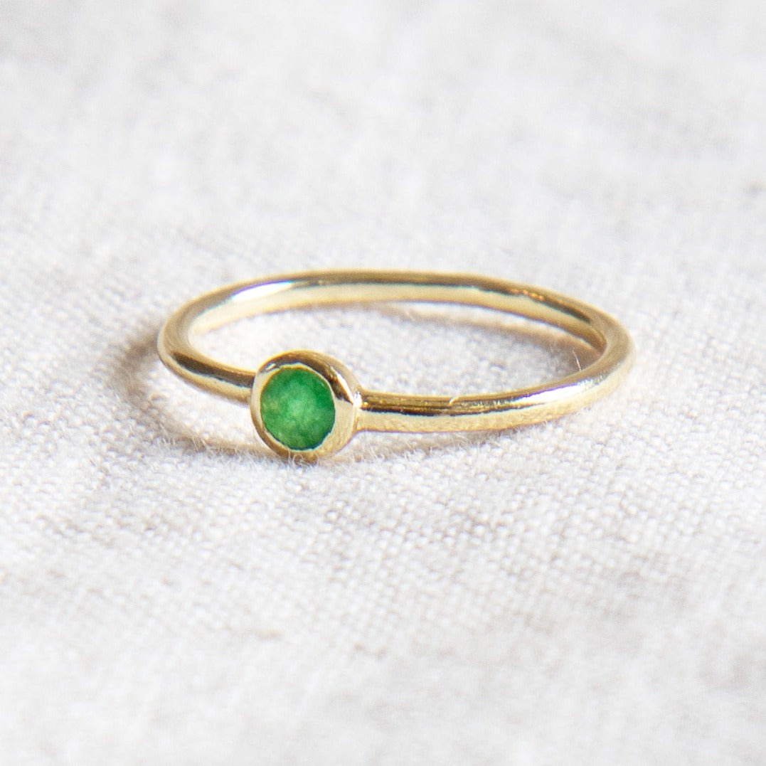 StudioSession-25697-3 Green Jade Silver or Gold Ring - Image 7