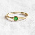 Green Jade Silver or Gold Ring - Image 5